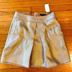 Banana Republic metallic gold skirt